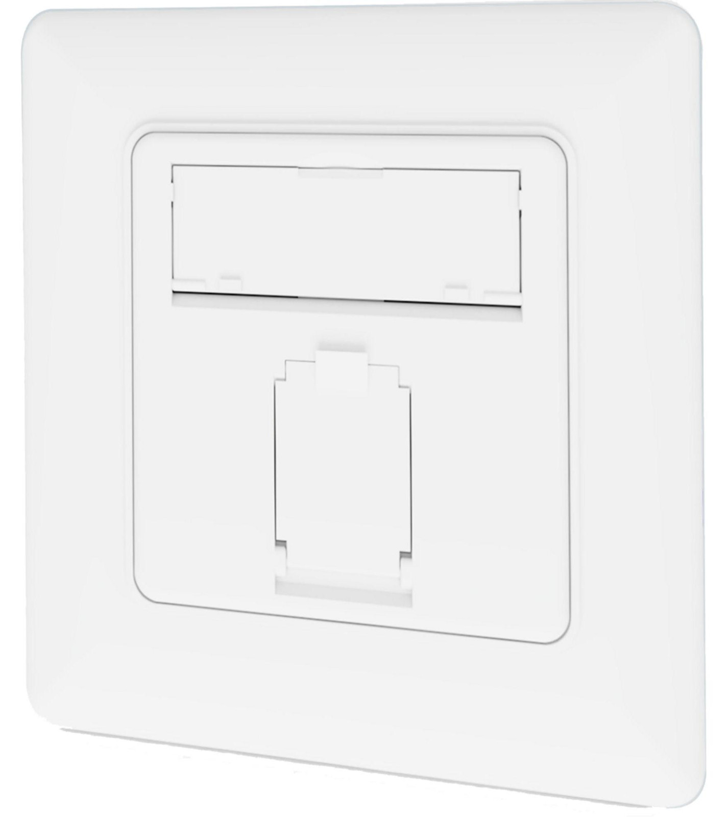 DIGITUS DN-9010/8-1 Inbouwdoos Cat. 6A Klasse EA 1x RJ45 Wit
