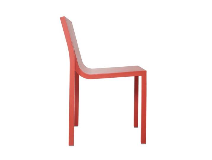 BD BARCELONA DESIGN chaise STEDELIJK (Vermillion - Aluminium verni)