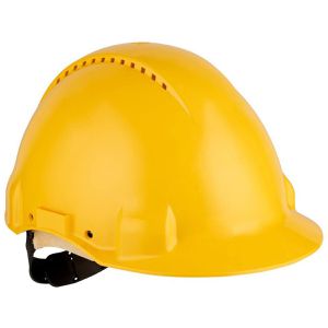3M Schutzhelm Peltor G3000, Pinnlock-Verschluss,G30DUY, EN 397, mit 4-Punkt-System, Größe 54-62, gelb