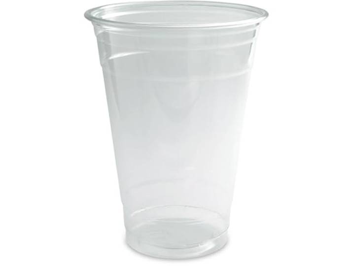 Pro DP 1000 Clear Cups 12oz Universal Trinkbecher 300ml mit Eichstrich für Smoothies, Shakes, Cocktails, Obst, Müsli, Desserts u.v.m. klar extra stabil rPET recycelbar Ø95mm