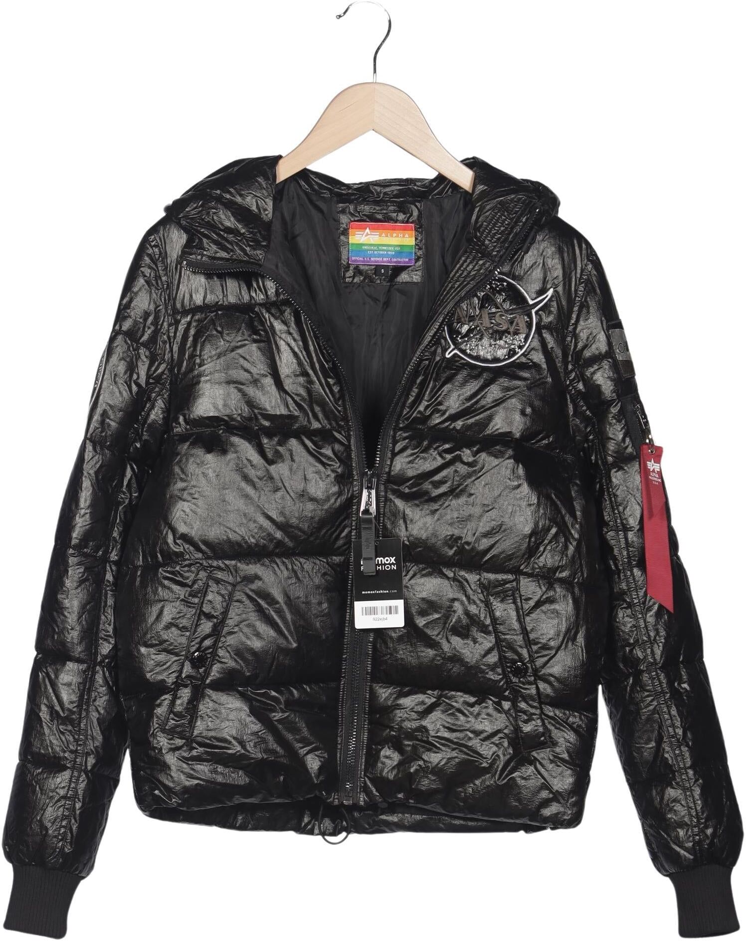 Alpha industries Damen Jacke, Schwarz, Gr. S, Synthetik - Second Hand