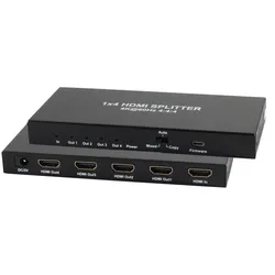 HDMI Verteiler 1x4, Metall, 4K60Hz, schwarz