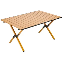 Home Nature Wohnkonzept Campingtisch klappbar Outdoor Tisch faltbar Picknicktisch Camping Holzoptik Natur