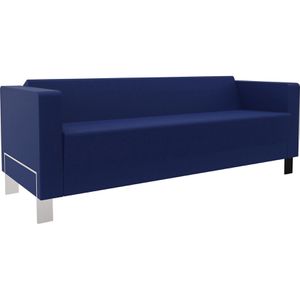 Nowy-Styl Sofa STUDIO III, 3-Sitzer, Kunstleder, blau