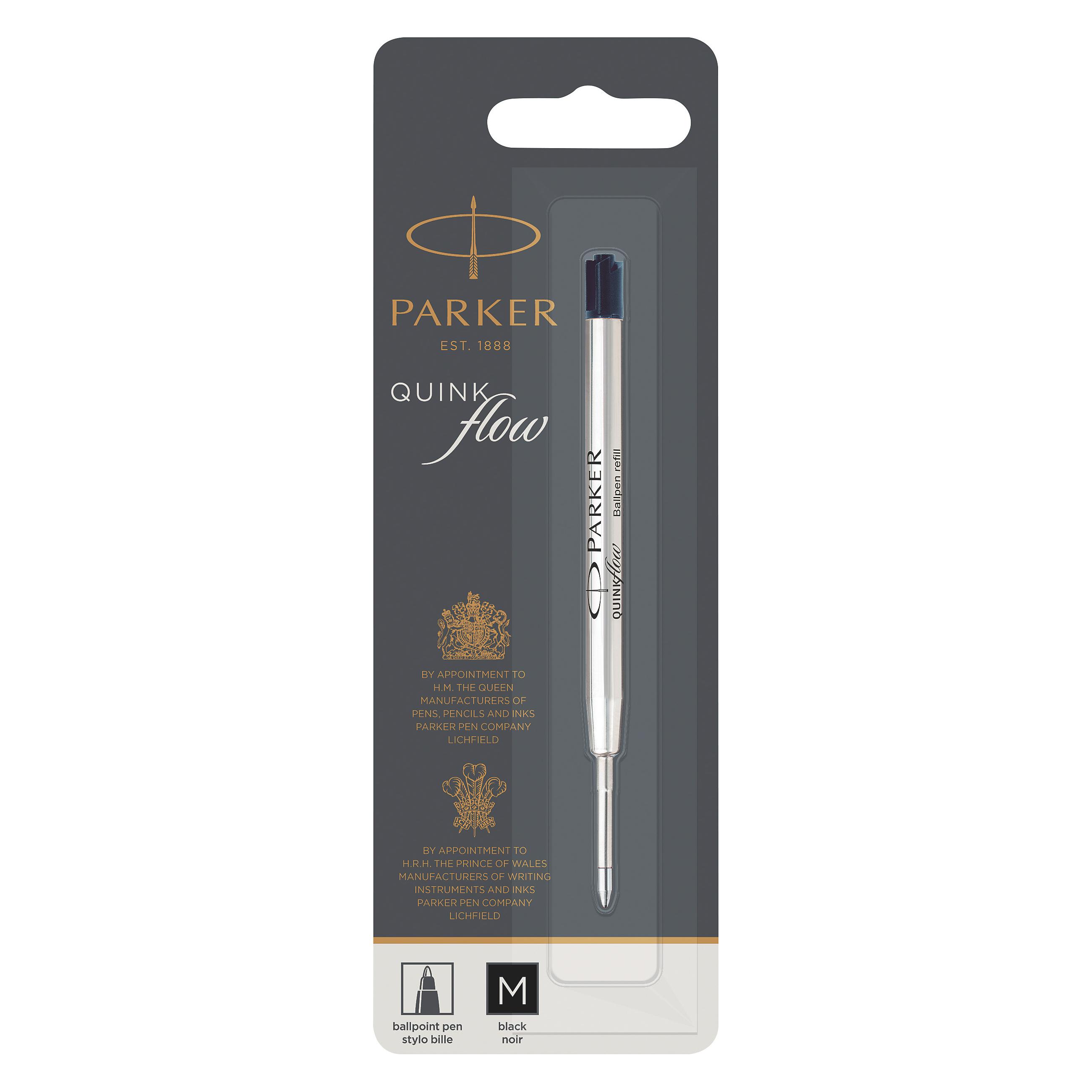 Parker Pen Quink flow (Schwarz, 0.70 mm, 1 Stk.) (1950369)