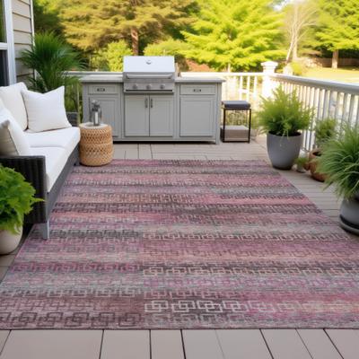 Addison Rugs Machine Washable Indoor/Outdoor Ombre Links Chantille Rug