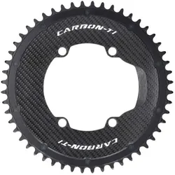 CARBON-TI Kettenblatt X-SingleCarbon Road Carbon | 4-Arm LK 110 | 52 Z