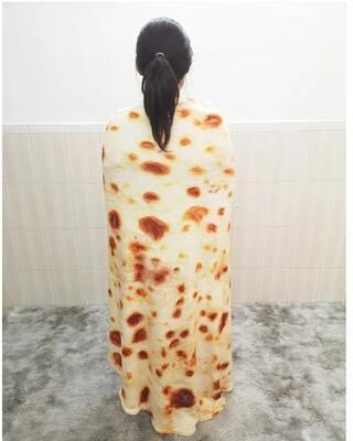 Modern Harvest Tools & Trends Winter Warm Tortilla Blanket: Super Soft Lavash Throw For Bed, Sofa, And Travel diameter 100CM 3