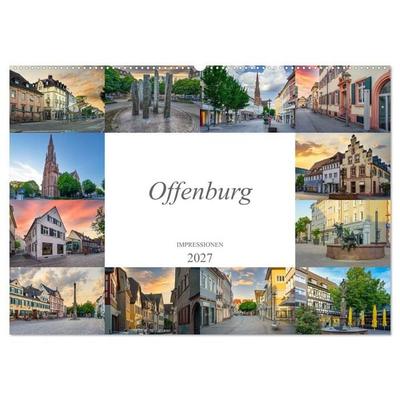 Offenburg Impressionen (Wandkalender 2027 DIN A2 quer), CALVENDO Monatskalender