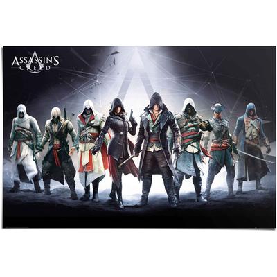 Poster REINDERS "Assassin`s Creed Charaktere", bunt (farbe bild(er): mehrfarbig), B:91,5cm H:61cm, Papier, Bilder, Poster