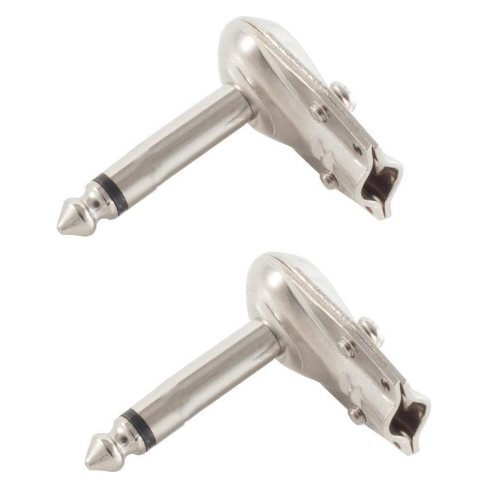 Shiverpeaks -BASIC-S--Klinkenstecker Mono 6,3mm, Winkelausführung, Metall (Antennenkabel) (BS50610-WM2)