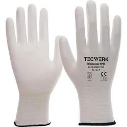 Tecwerk Handschuhe Whitestar NPU Gr.8 (L) weiß EN 388 PSA II