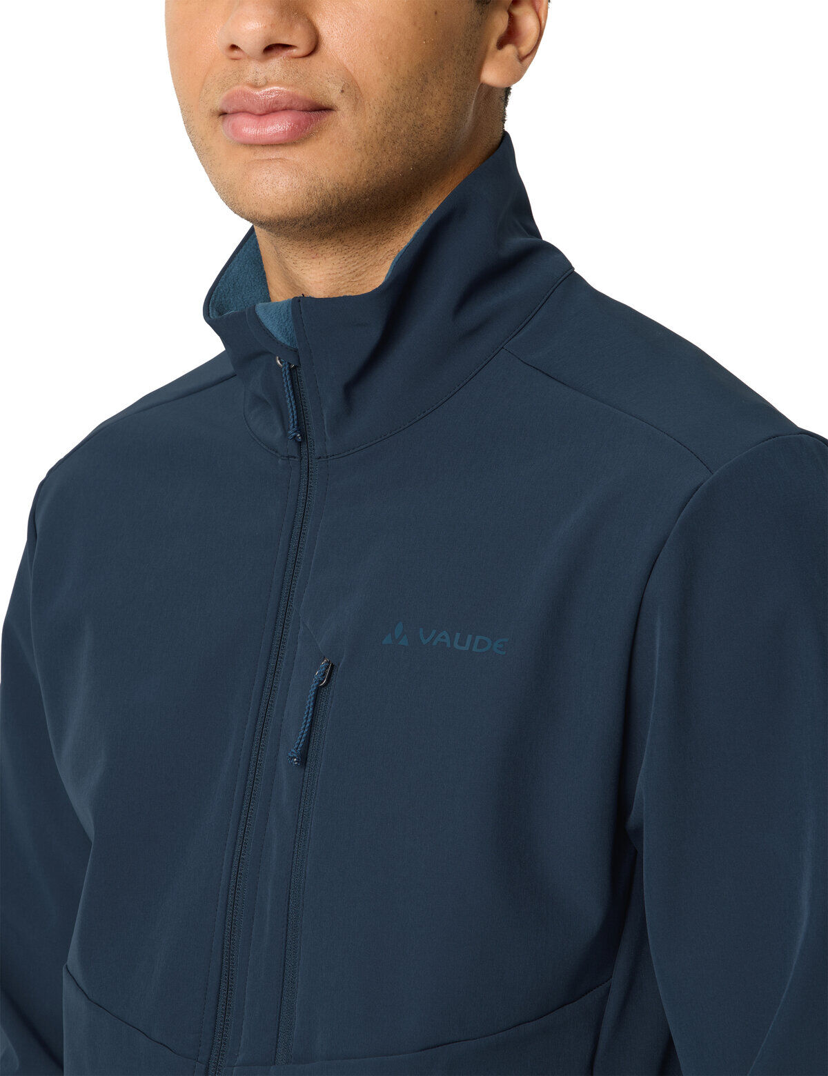 Outdoorjacke VAUDE "MEN'S CYCLONE JACKET V", Herren, Gr. S, blau (schwarz sea), Obermaterial: 88% Polyester, 12% Elasthan. Futter: 100% Polyester, Jacken Outdoorjacke, für Wandern und anspruchsvolle Einsätze, atmungsaktiv, winddicht schwarz sea S