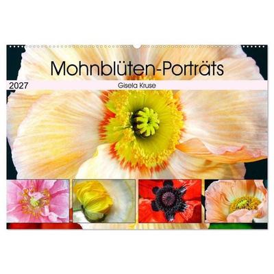 Mohnblüten-Porträts (Wandkalender 2027 DIN A2 quer), CALVENDO Monatskalender