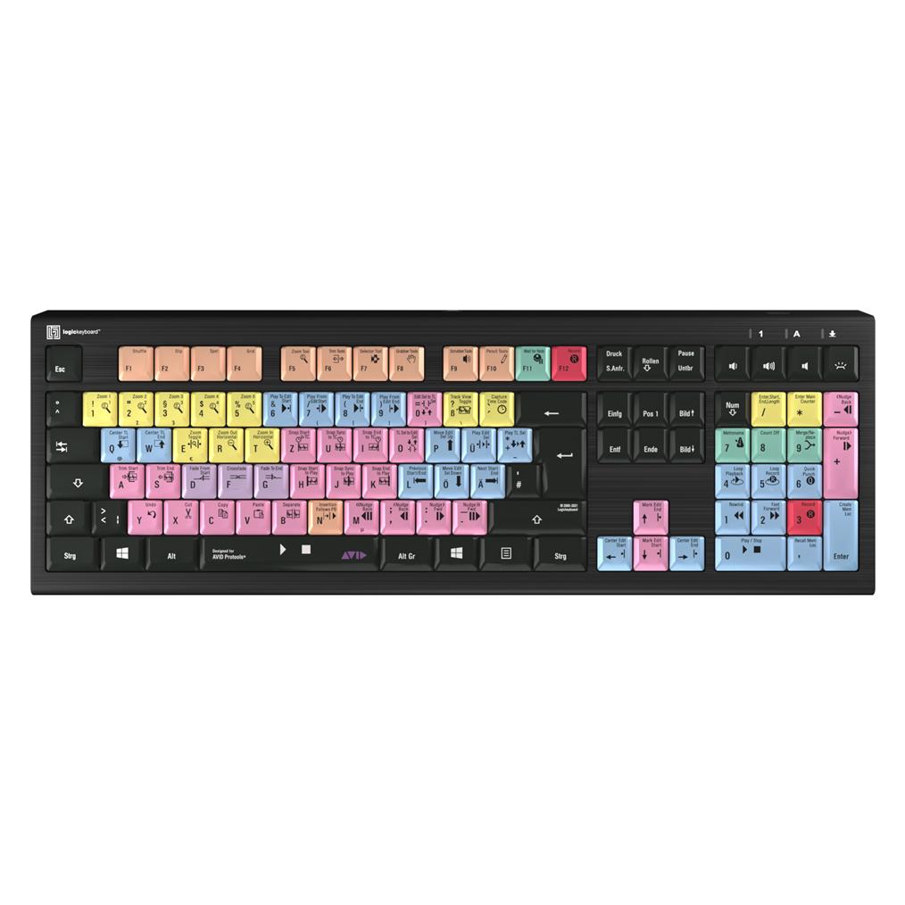 Logickeyboard Avid Pro Tools Astra2 BL dt. PC (Eng. Int., Kabelgebunden) (LKB-PT-A2PC-DE)