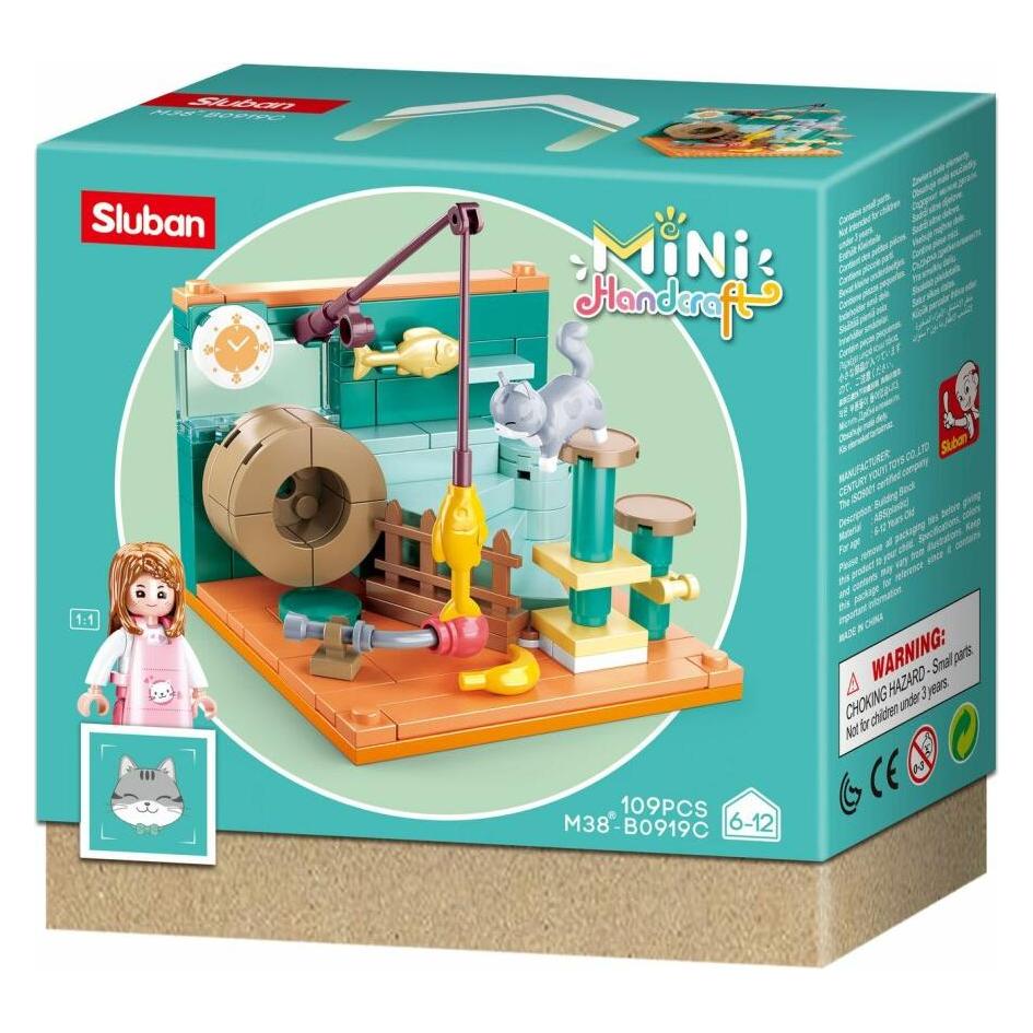 Sluban Girl's Dream MiniHandcraft - Konstruktionsspielzeug - Grey Cat Room (SL07231)