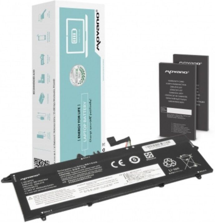 Movano Batería para Lenovo ThinkPad T490s, T495s, T14s (4650 mAh) 11.55V