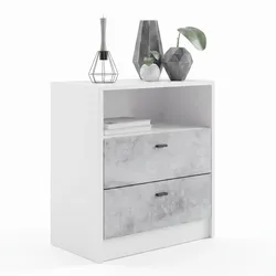 KOMMODE Pino Fronten in Beton Oxid Optik