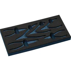 Werkzeugmodul Leereinlage 1/3-Modul 2000 871 241 6-tlg.TECWERK
