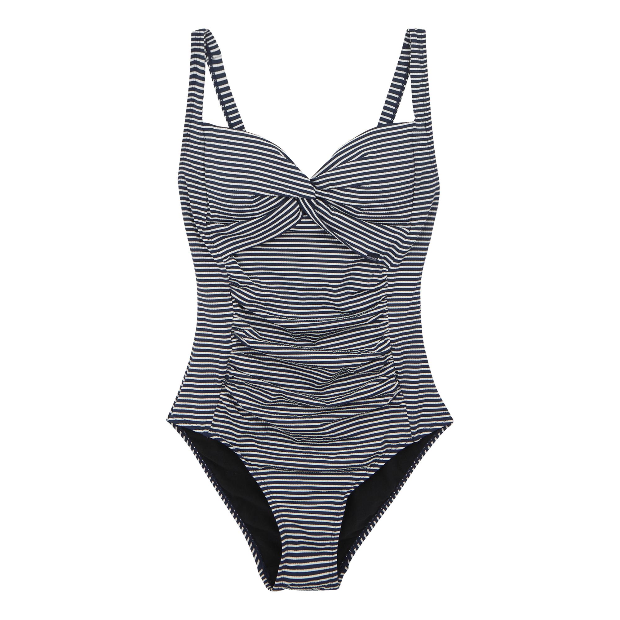 Regatta Dames stripe seersucker tummy control one piece zwempak