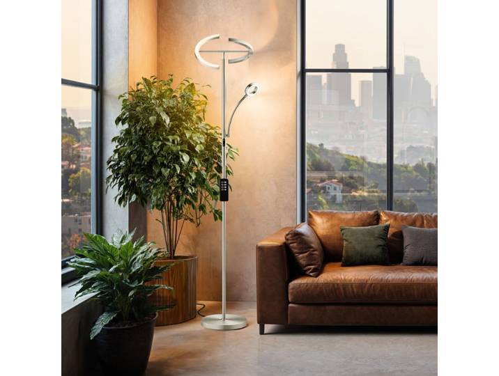 Lampadaire led 20w réglages variables mat