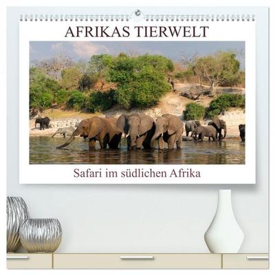 Afrikas Tierwelt, Safari im südlichen Afrika (hochwertiger Premium Wandkalender 2026 DIN A2 quer), Kunstdruck in Hochglanz
