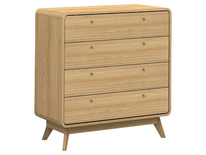 Mid.you Kommode Cassie, Natur, 4 Schublade(n) Schubladen, 80x88x39 cm, Wohnzimmer, Kommoden & Sideboards, Kommoden