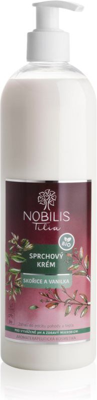 Nobilis Tilia Shower Cream crème de douche parfums Skořice a Vanilka 500 ml