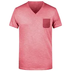 Slub T-Shirt "8016" - S - chili