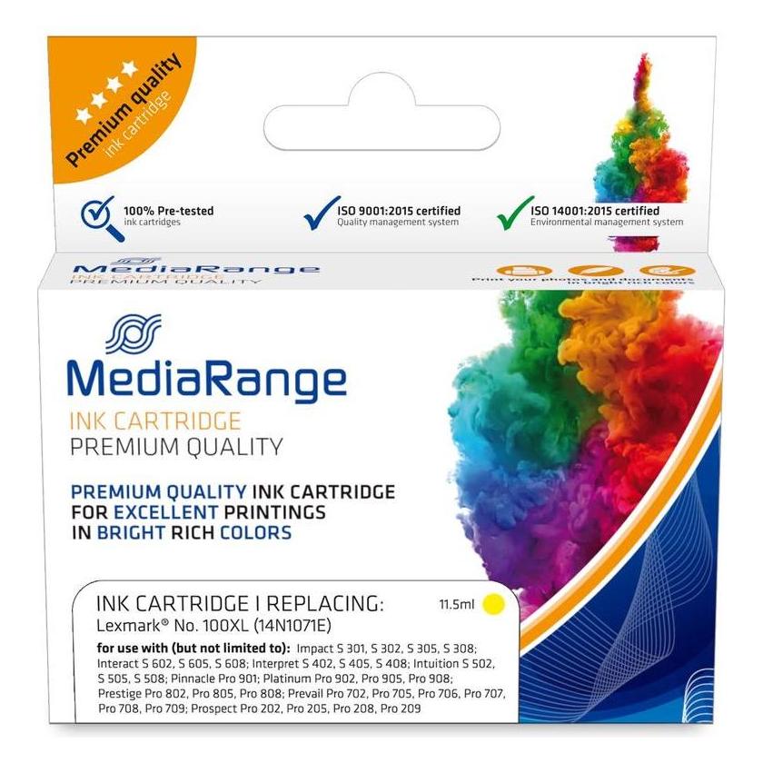 MediaRange MRLX100YXL - Compatible - Gelb - Lexmark - 1 Stück(e) - 14N1071E (Y) (MRLX100YXL)