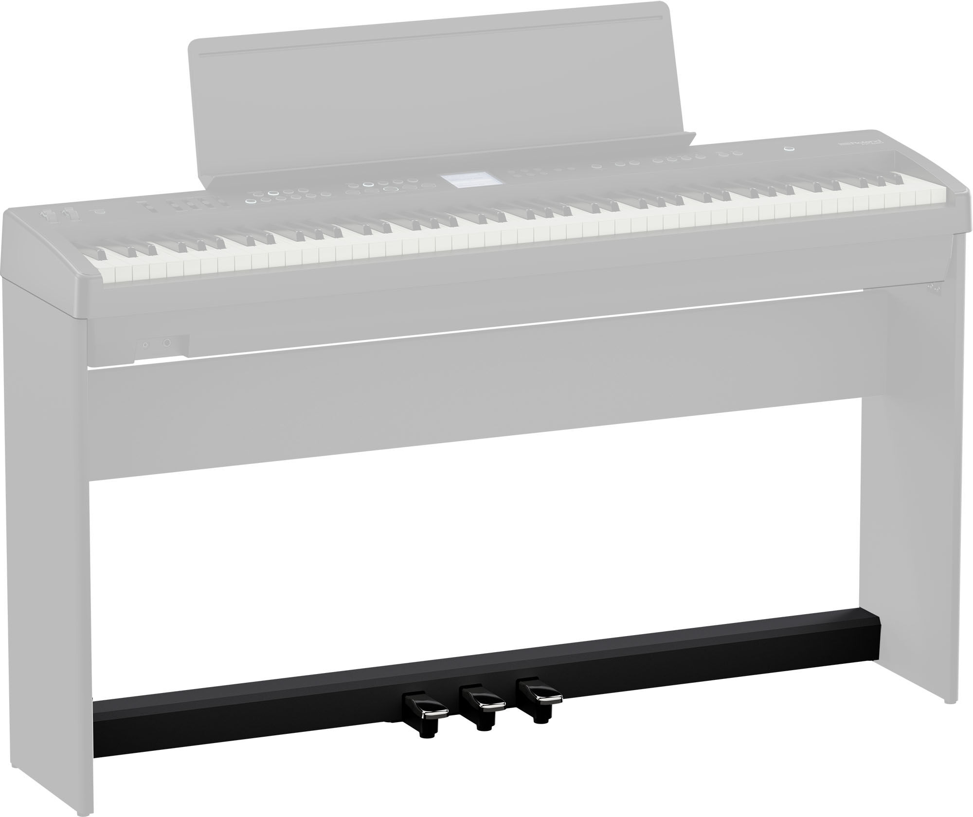 KPD-70-BK BARRA 3 PEDAIS em Preto para Roland FP-40 BK / FP-30X-BK / FP-E50