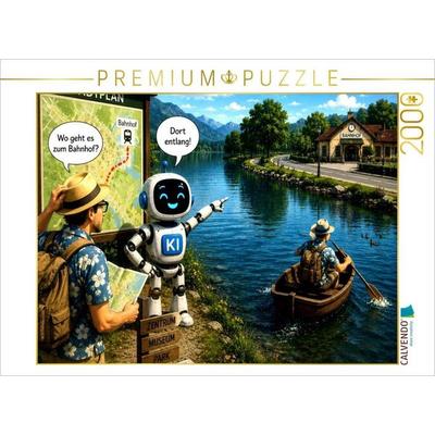 CALVENDO Puzzle Die falsche Wegbeschreibung | 2000 Teile Lege-Größe 90 × 67 cm Foto-Puzzle für glückliche Stunden