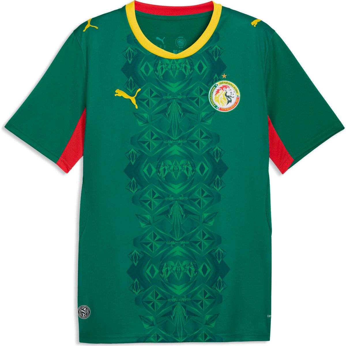 Puma FSF Away Jersey Replica wild green-puma red (02) S 783171-02-S