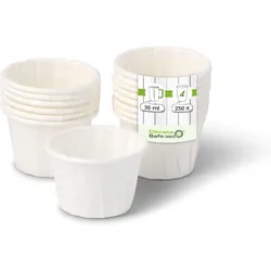 greenbox - Papierbecher 30 ml, weiß, 250 St.