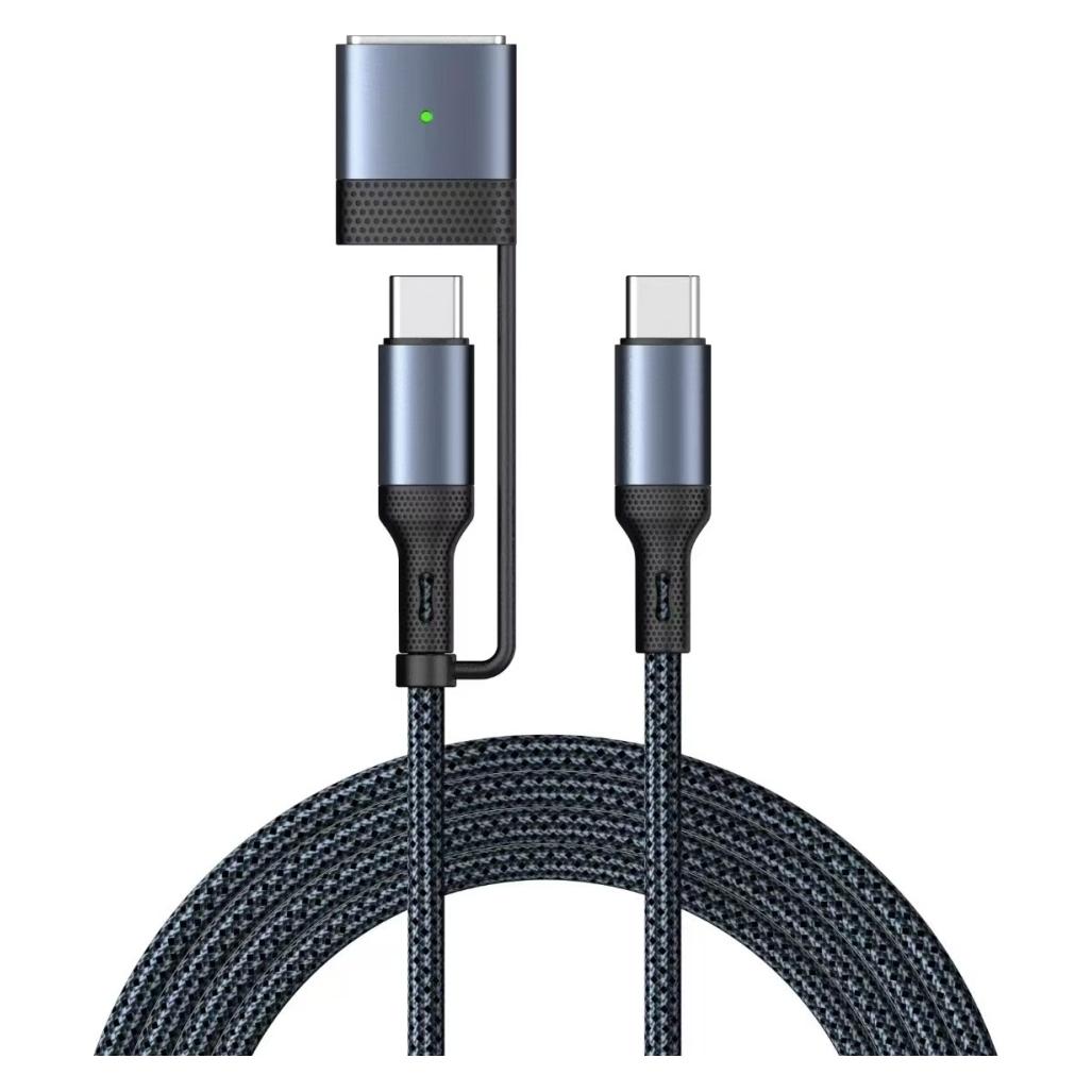 PowerGuard 2-in-1 USB-C auf USB-C und MagSafe 3 Ladekabel (2 m, 240 W) (00036377)
