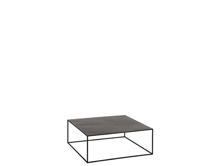J-Line by Jolipa Moderner Wohnzimmertisch, quadratisch, Metall, Schwarz