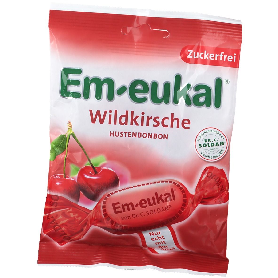 Em-Eukal Bonbons Wildkirsche zuckerfrei 75 g