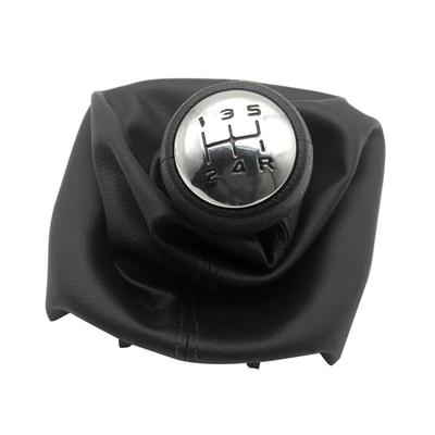 Universal 5 Speed Gear Shift Knob With Durable Plastic Construction black