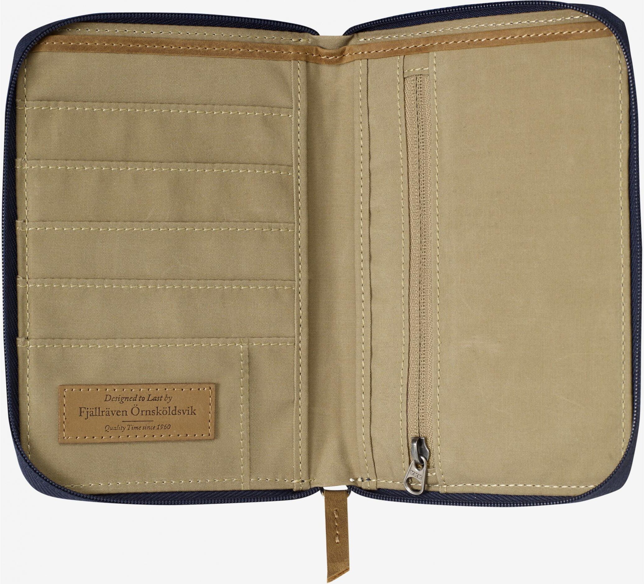 Geldbörse FJÄLLRÄVEN "Wallet", Herren, grau, Baumwolle, Leder, Polyester, Kleinlederwaren Geldbörse grau Einheitsgröße