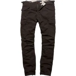 Vintage Industries Miller M65, Cargohose - Schwarz - W38