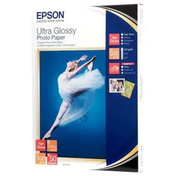 Epson Ultra Glossy Photo Paper - Fotopapier, glänzend - 130 x 180 mm - 50 Blatt - für Expression Photo XP-950 Stylus Pr