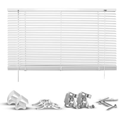 Jalousie GOOD LIFE "Matti" Gr. 7, weiß (weiß, weiß, weiß), B:110cm H:160cm, Jalousien, Klemmfix-Jalousie aus Aluminium