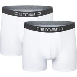 2er Pack camano Men comfort BCI cotton Boxershorts 1000 - white XXL
