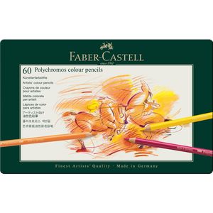 Faber-Castell Polychromos 110060 Buntstifte 60er, 60 Stück