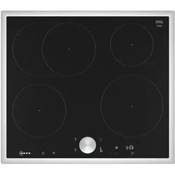 Neff N 90, Induktionskochfeld, 60 cm, Schwarz, Mit Rahmen aufliegend, T56STF1L0, Kochfeld, Schwarz