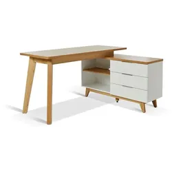 Jahnke Eckschreibtisch 60AU2 / Libre D 240E Holzoptik Braun Eiche