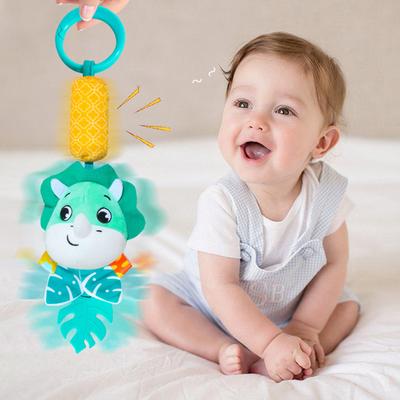 Tiny Tots Teens Trends Montessori Baby Rattles, Hanging Toys For Car Seat, Crib, Stroller Gym, Plush Sensory Toys With Teether For Babies dinosaur