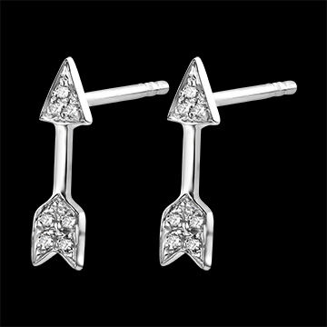 Edenly Ohrringe Vielfalt - Amore - 18 Karat WeiÃŸgold und Diamanten