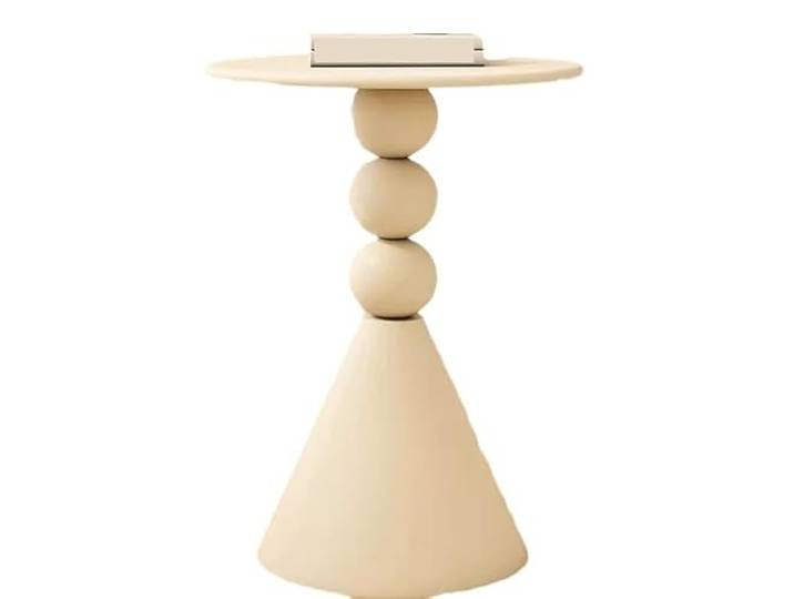 Beistelltisch für Wohnzimmer, Teetisch, luxuriös, für Wohnzimmer, Heimgebrauch, kleiner Teetisch, Vintage-Ecke, Nachttisch, Aufbewahrung, rund für den Balkon