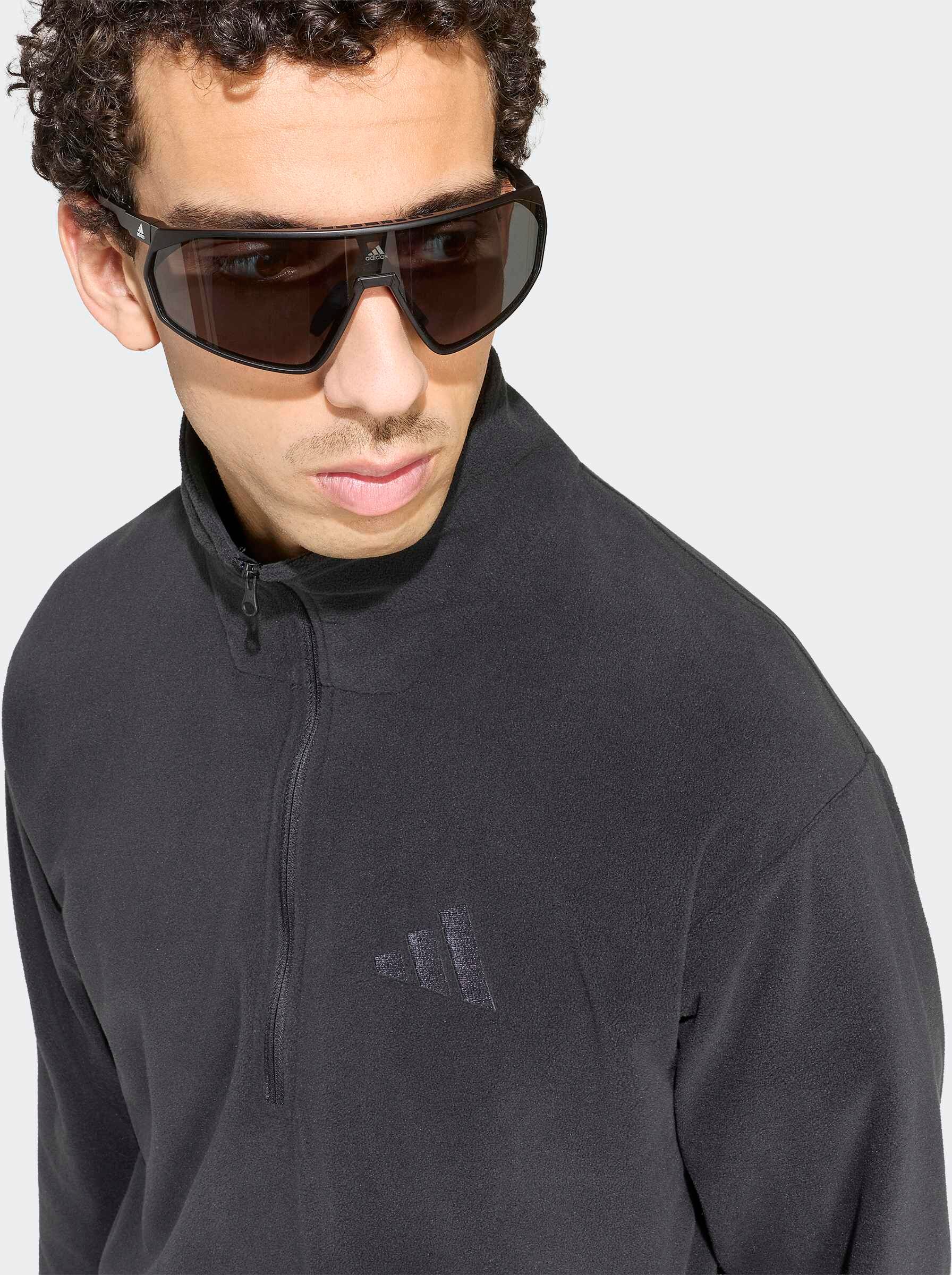 Rollkragenshirt ADIDAS TERREX "MT ESS HZ FL", Herren, Gr. L, schwarz, Obermaterial: 100% Polyester, Shirts Rollkragenshirt schwarz L